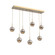 Cabochon Linear 7pc Multi-Pendant (1289|PLB0093-07-GB-B-C01-L1-BS)