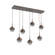 Cabochon Linear 7pc Multi-Pendant (1289|PLB0093-07-FB-S-C01-L1-BB)
