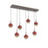 Cabochon Linear 7pc Multi-Pendant (1289|PLB0093-07-FB-B-C01-L3-RE)