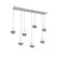 Cabochon Linear 7pc Multi-Pendant (1289|PLB0093-07-CS-S-C01-L1-WI)