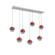 Cabochon Linear 7pc Multi-Pendant (1289|PLB0093-07-CS-S-C01-L1-RE)