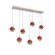 Cabochon Linear 7pc Multi-Pendant (1289|PLB0093-07-BS-B-C01-L1-RE)