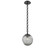 Aster Round Single Pendant Chain (Bulb) (1289|LNB0062-01-MB-S-CH2-E2)