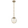 Aster Round Single Pendant with Chain (Bulb) (1289|LNB0062-01-GB-A-CH3-E2)