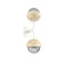Cabochon Double Sconce (1289|IDB0093-02-WI-S-L3-TR)