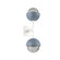 Cabochon Double Sconce (1289|IDB0093-02-WI-S-L3-BU)