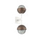 Cabochon Double Sconce (1289|IDB0093-02-WI-S-L3-BB)