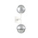 Cabochon Double Sconce (1289|IDB0093-02-WI-S-L1-CS)