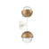 Cabochon Double Sconce (1289|IDB0093-02-WI-C-L3-NB)