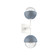 Cabochon Double Sconce (1289|IDB0093-02-WI-C-L1-BU)