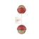 Cabochon Double Sconce (1289|IDB0093-02-WI-B-L3-RE)