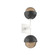 Cabochon Double Sconce (1289|IDB0093-02-WI-B-L3-MB)