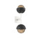 Cabochon Double Sconce (1289|IDB0093-02-WI-B-L3-BM)