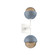 Cabochon Double Sconce (1289|IDB0093-02-WI-B-L1-BU)