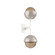 Cabochon Double Sconce (1289|IDB0093-02-WI-B-L1-BS)