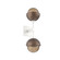Cabochon Double Sconce (1289|IDB0093-02-WI-B-L1-BB)