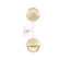 Cabochon Double Sconce (1289|IDB0093-02-WI-A-L1-TR)