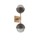 Cabochon Double Sconce (1289|IDB0093-02-NB-S-L3-FB)