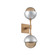 Cabochon Double Sconce (1289|IDB0093-02-NB-B-L1-CS)