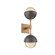 Cabochon Double Sconce (1289|IDB0093-02-NB-A-L3-GP)