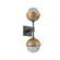 Cabochon Double Sconce (1289|IDB0093-02-MB-S-L1-NB)