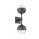 Cabochon Double Sconce (1289|IDB0093-02-MB-C-L3-GP)