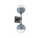 Cabochon Double Sconce (1289|IDB0093-02-MB-C-L3-BU)