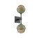 Cabochon Double Sconce (1289|IDB0093-02-MB-B-L1-GE)