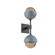 Cabochon Double Sconce (1289|IDB0093-02-MB-B-L1-BU)