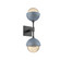 Cabochon Double Sconce (1289|IDB0093-02-MB-A-L1-BU)