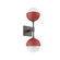 Cabochon Double Sconce (1289|IDB0093-02-GP-WL-L3-RE)