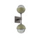 Cabochon Double Sconce (1289|IDB0093-02-GP-S-L3-GE)