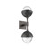 Cabochon Double Sconce (1289|IDB0093-02-GP-C-L3-MB)