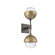 Cabochon Double Sconce (1289|IDB0093-02-GP-C-L1-GB)