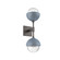 Cabochon Double Sconce (1289|IDB0093-02-GP-C-L1-BU)