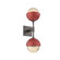 Cabochon Double Sconce (1289|IDB0093-02-GP-A-L3-RE)