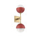 Cabochon Double Sconce (1289|IDB0093-02-GB-WL-L3-RE)