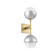 Cabochon Double Sconce (1289|IDB0093-02-GB-WL-L3-CS)