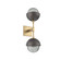 Cabochon Double Sconce (1289|IDB0093-02-GB-S-L3-GP)