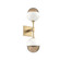 Cabochon Double Sconce (1289|IDB0093-02-GB-B-L1-WI)