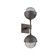 Cabochon Double Sconce (1289|IDB0093-02-FB-S-L3-GP)