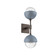 Cabochon Double Sconce (1289|IDB0093-02-FB-C-L3-BU)