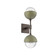 Cabochon Double Sconce (1289|IDB0093-02-FB-C-L1-GE)