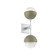 Cabochon Double Sconce (1289|IDB0093-02-CS-WL-L3-GE)