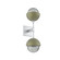 Cabochon Double Sconce (1289|IDB0093-02-CS-S-L3-GE)