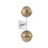 Cabochon Double Sconce (1289|IDB0093-02-CS-B-L3-GB)