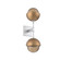 Cabochon Double Sconce (1289|IDB0093-02-CS-B-L1-NB)