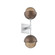 Cabochon Double Sconce (1289|IDB0093-02-CS-B-L1-BB)