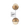 Cabochon Double Sconce (1289|IDB0093-02-CS-A-L3-NB)