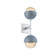 Cabochon Double Sconce (1289|IDB0093-02-CS-A-L3-BU)